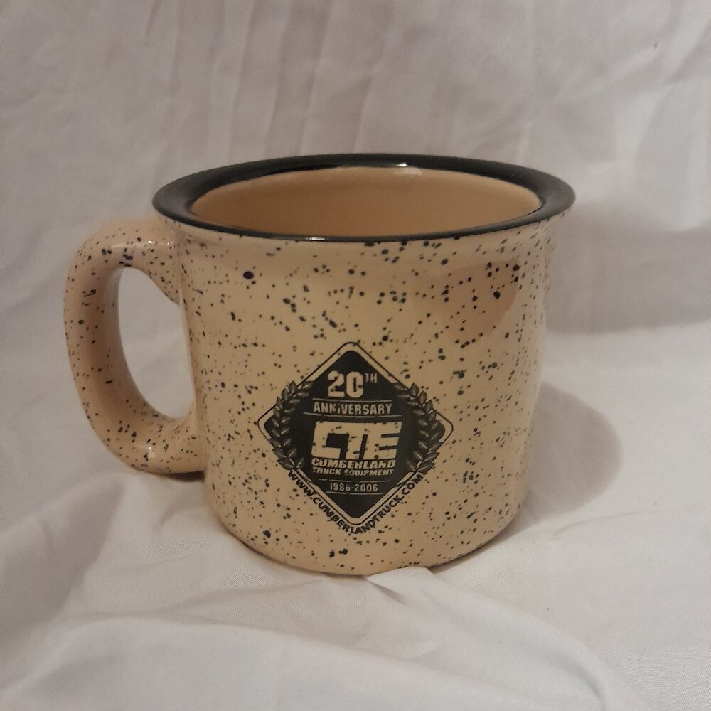 VTG 2006 CTE Cumberland Truck Equipment 20th Anniversary Speckled Campfire Mug
